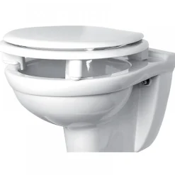Abattant double rehaussé de 70 mm - blanc - Tradition OLFA