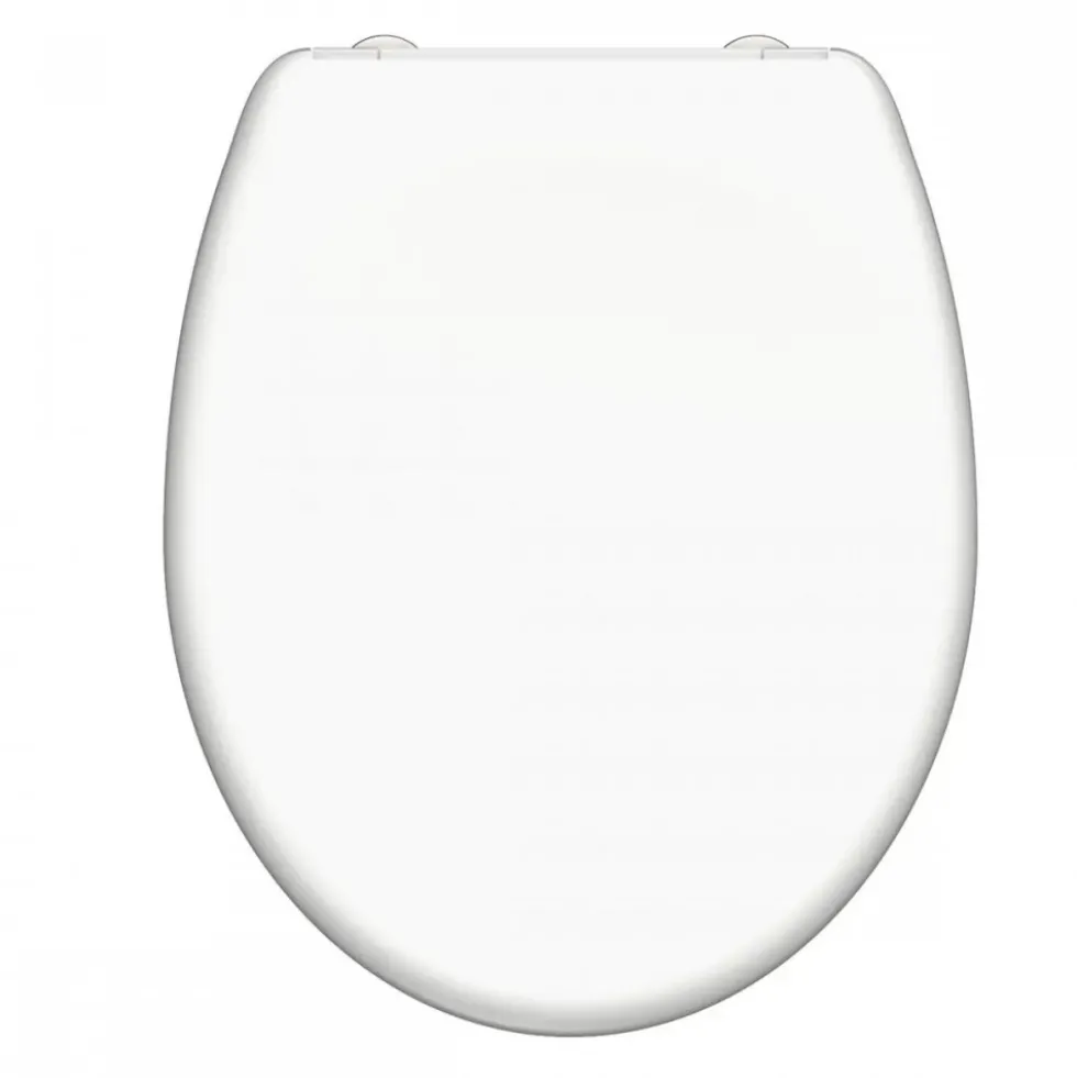 Abattant WC blanc en Duroplast avec frein de chute et déclipsable SCHÜTTE