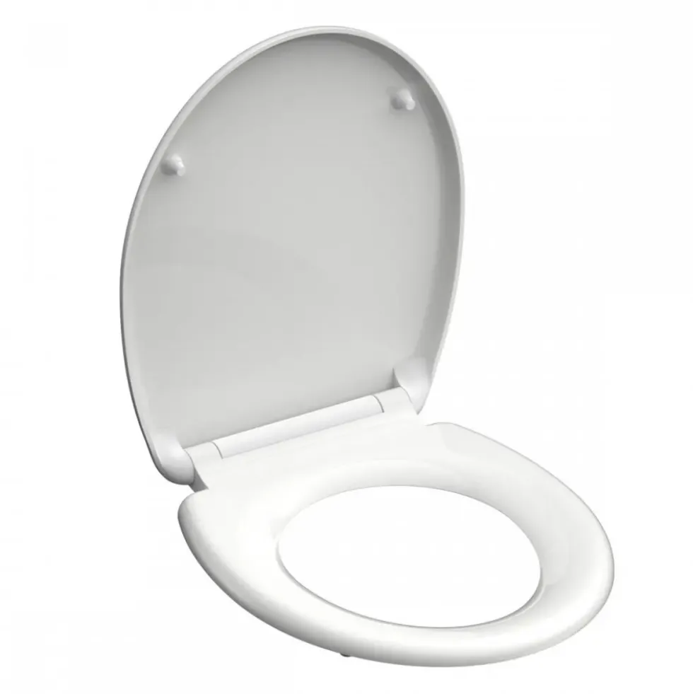 Abattant WC blanc en Duroplast avec frein de chute et déclipsable SCHÜTTE