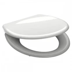 Abattant WC blanc en Duroplast avec frein de chute et déclipsable SCHÜTTE