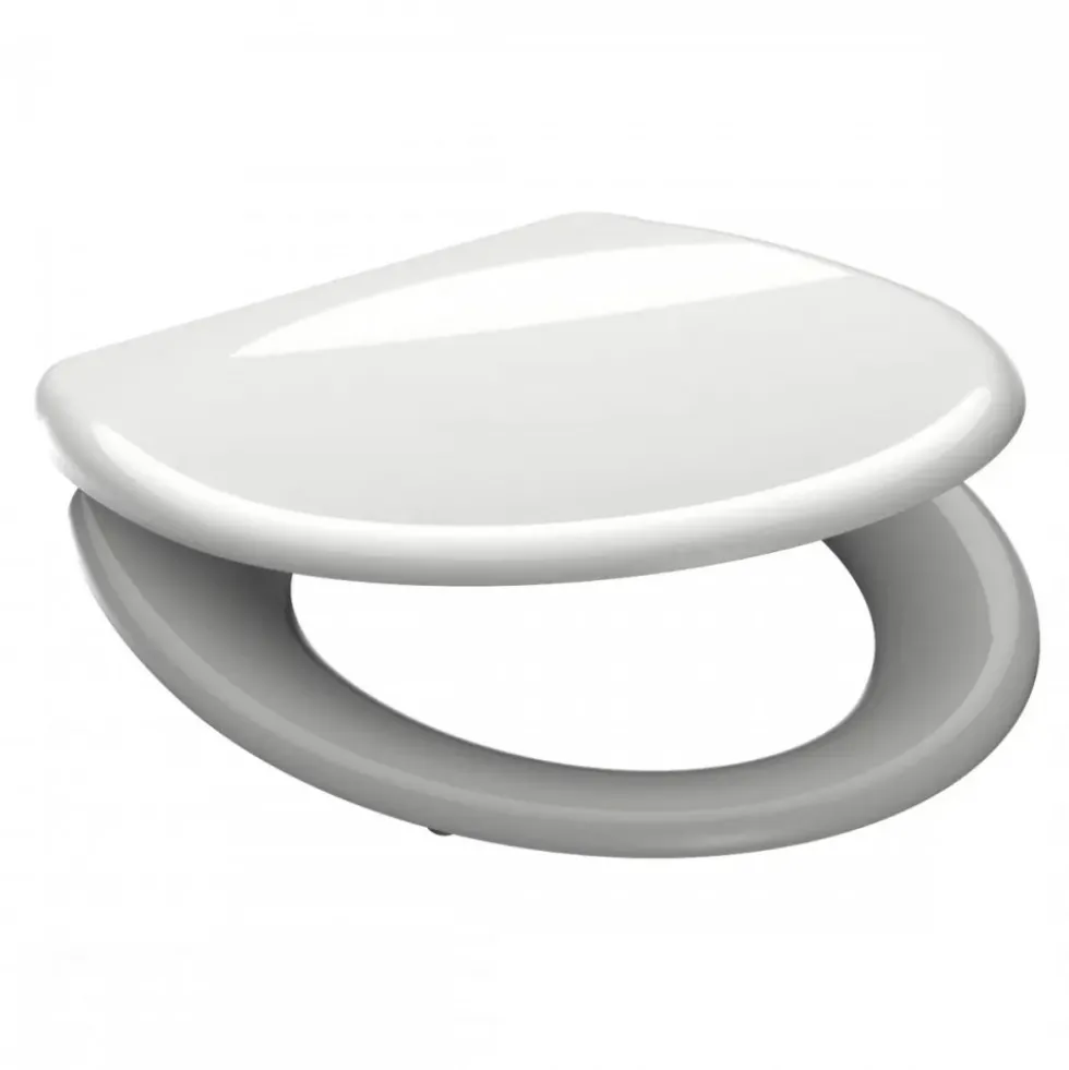 Abattant WC blanc en Duroplast avec frein de chute et déclipsable SCHÜTTE