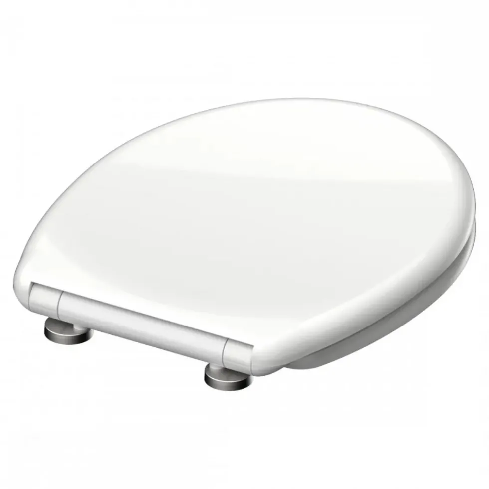 Abattant WC blanc en Duroplast avec frein de chute et déclipsable SCHÜTTE