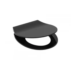 Abattant Wc - Duroplast - Ultra fin - avec frein de chute - Noir SCHÜTTE