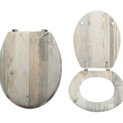 Abattant Wc - MDF - Charnieres Inox - Ombo MSV