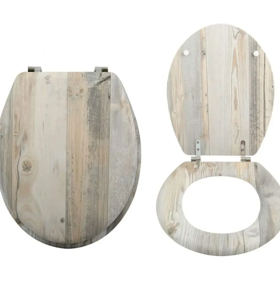 Abattant Wc - MDF - Charnieres Inox - Ombo MSV