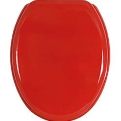 Abattant WC - MDF - Charnières Inox - CLEO - Rouge MSV
