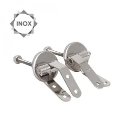 Abattant WC - MDF - Charnières Inox - Noir MSV