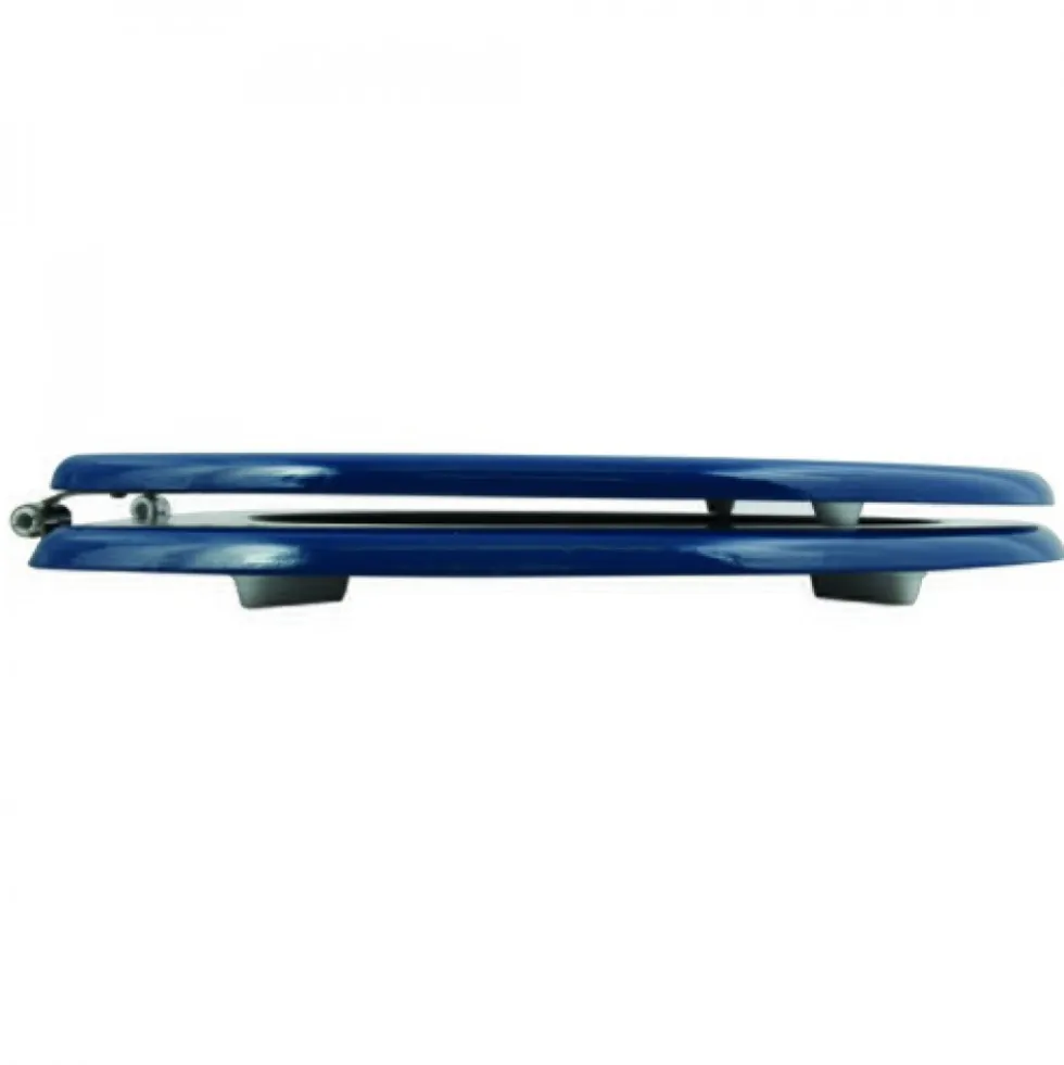 Abattant WC - MDF - Charnières Inox - Bleu Foncé MSV