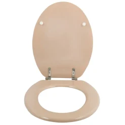 Abattant WC - MDF - Charnières Inox - CLEO - Beige MSV