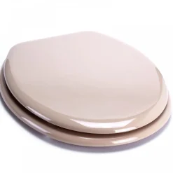 Abattant WC - MDF - Charnières Inox - CLEO - Beige MSV