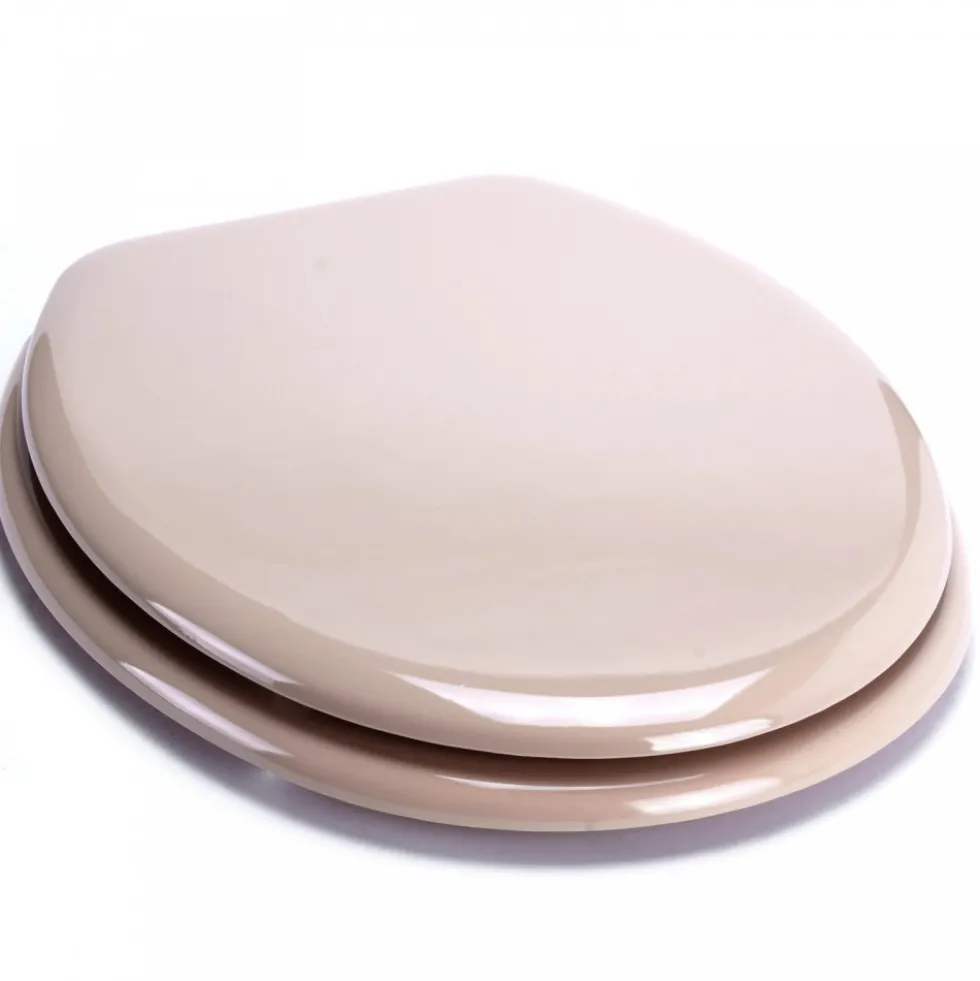 Abattant WC - MDF - Charnières Inox - CLEO - Beige MSV