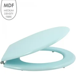 Abattant WC - MDF - Charnières Inox - CLEO - Vert Poudré MSV