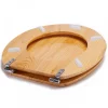 Abattant WC - MDF - Charnières Inox - Décor Pin marron MSV