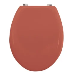 Abattant WC - MDF - Charnières Inox - CLEO - Terracotta mat MSV