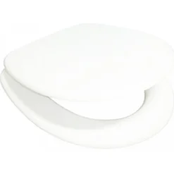 Abattant WC - MDF - Charnières Inox - Blanc MSV