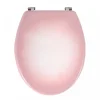 Abattant WC - MDF - Charnières Inox - Rose MSV