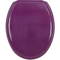Abattant WC - MDF - Charnières Inox - CLEO - Violet MSV