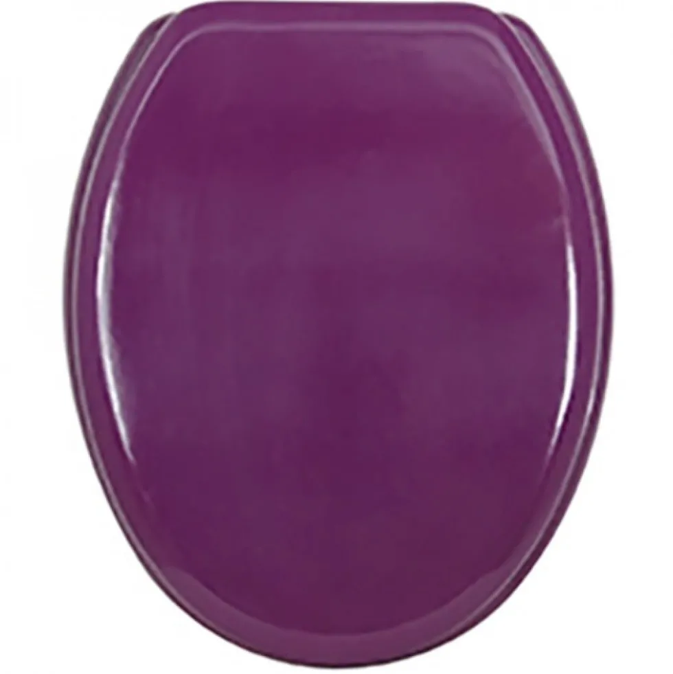 Abattant WC - MDF - Charnières Inox - CLEO - Violet MSV