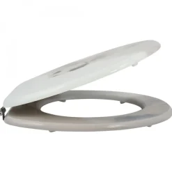 Abattant WC - MDF - Charnières Inox - DOG NAING - Beige MSV