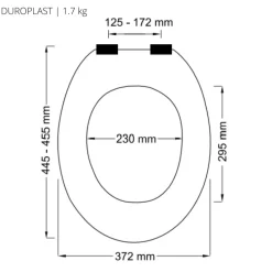 Abattant WC - Thermodur - avec Frein de chute - NEELA - Vert foncé mat SPIRELLA