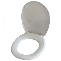 Abattant WC - Thermodur - Charnières PS - WORLD - Gris et Blanc MSV