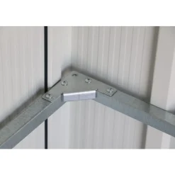 Abri de jardin métal imitation bois - 7,75m² - kit ancrage inclus DURAMAX