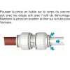 Adaptateur - instantané - 5/8 pouce / 15 mm - Speedfit John Guest