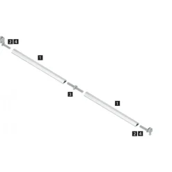 Adaptateurs Push to open pour barre de synchronisation de coulisses Quadro HETTICH