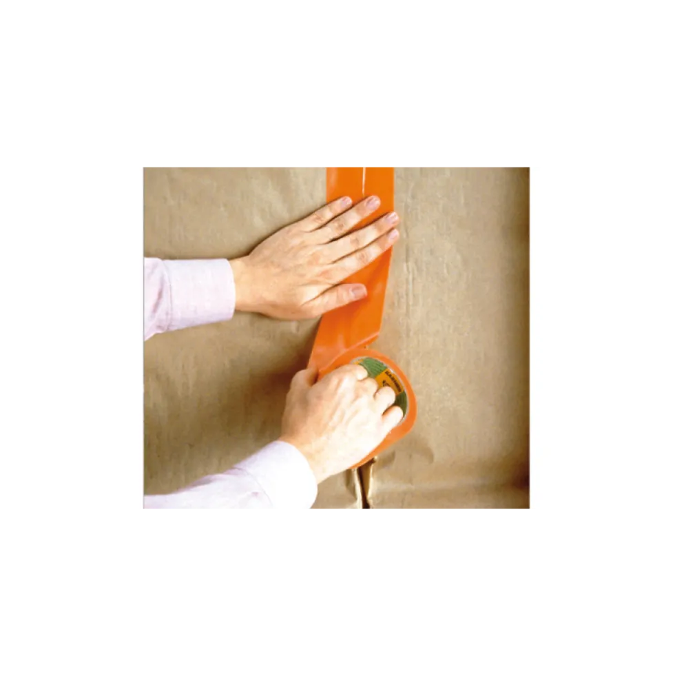 Adhésif multi-usage - 36 rouleaux orange - plastifié - 6993 BARNIER