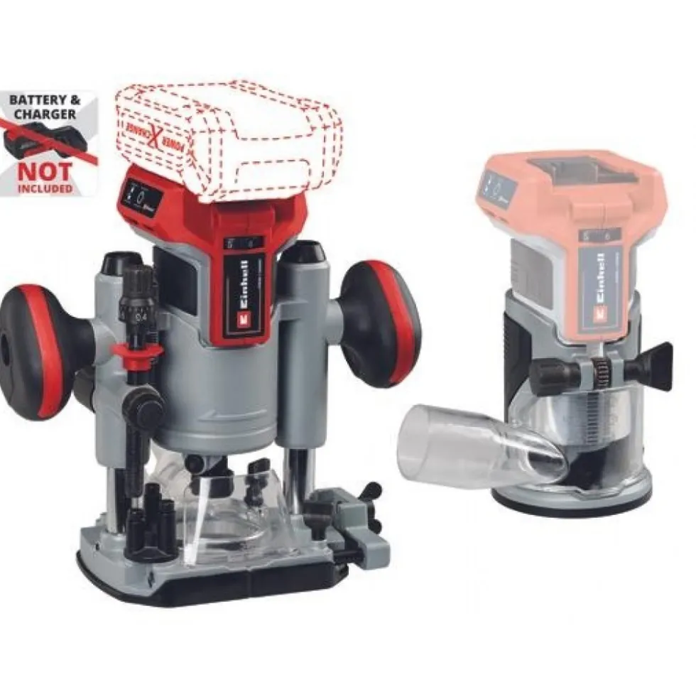 Affleureuse sans fil TP-RO 18 Set Li BL - Solo - Power X-Change EINHELL PROFESSIONAL