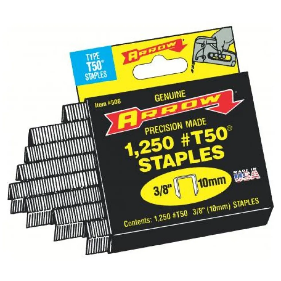 Agrafes T50 pour agrafeuse T50 BPN - longueur 6 mm ARROW