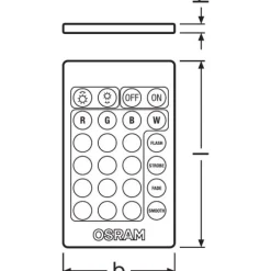 Ampoule LED - 4,5W - GU10 - RGBW - avec télécommande OSRAM
