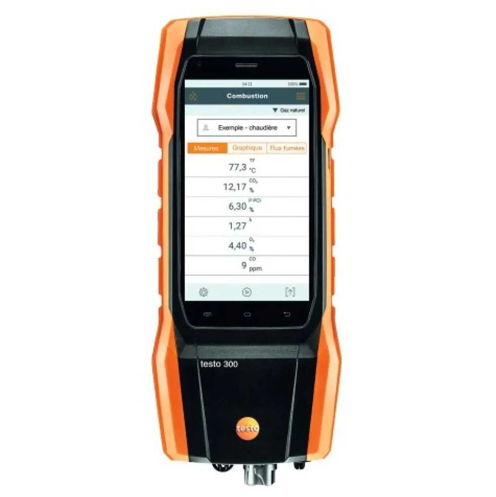 Analyseur de combustion avec imprimante intégrée - Testo 300 Initial TESTO