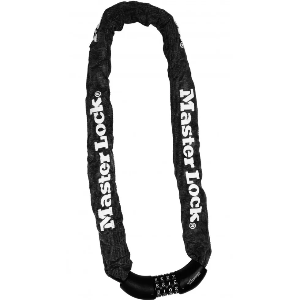 Antivol chaîne à combinaison - acier cémenté - longueur 90 cm - noir MASTER LOCK
