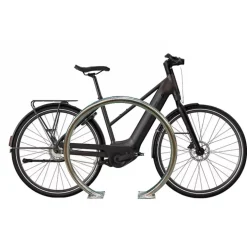 Arceau rond inox pour vélos à fixer au sol - pour 2 vélos VISO
