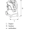Aspirateur eau et poussière cuve polyéthylène DCP 25 S SIDAMO