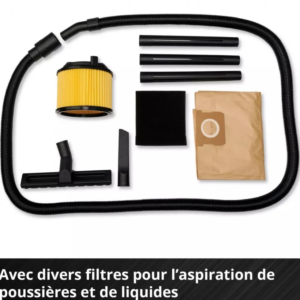 Aspirateur eau et poussière - 20L - puissance 1250W - TC-VC 1820 EINHELL