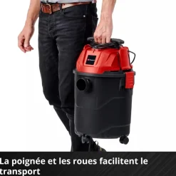 Aspirateur eau et poussière - 20L - puissance 1250W - TC-VC 1820 EINHELL