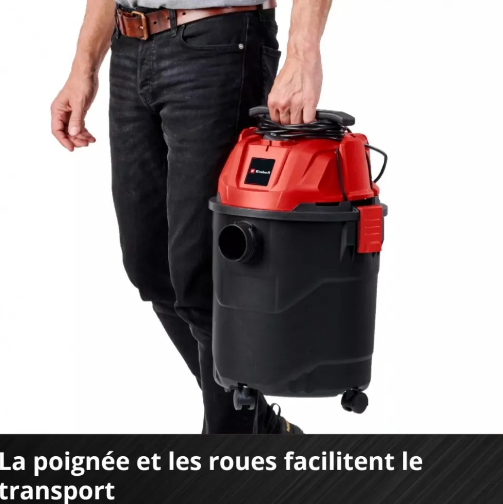 Aspirateur eau et poussière - 20L - puissance 1250W - TC-VC 1820 EINHELL
