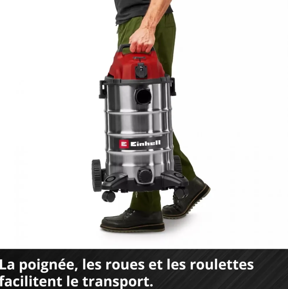 Aspirateur eau et poussières - 30L - puissance 900W - TC-VC 3055 SA EINHELL