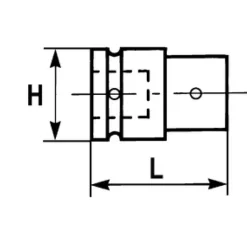 Augmentateur à chocs IMPACT de 3/8'' à 1/2'' NJ-232 SAM OUTILLAGE