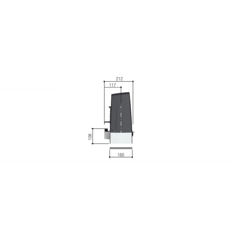 Automatisme pour portail coulissant - vantail jusqu'à 400 kg - BXV CAME