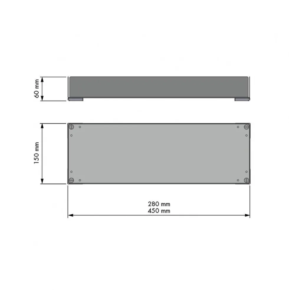 Bac de rangement d'accessoires pour dressing CHIC - anthracite MENAGE CONFORT