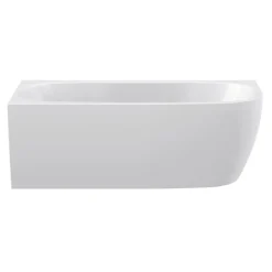 Baignoire acrylique asymétrique avec tablier Greta Monoline 180x80 LEDA