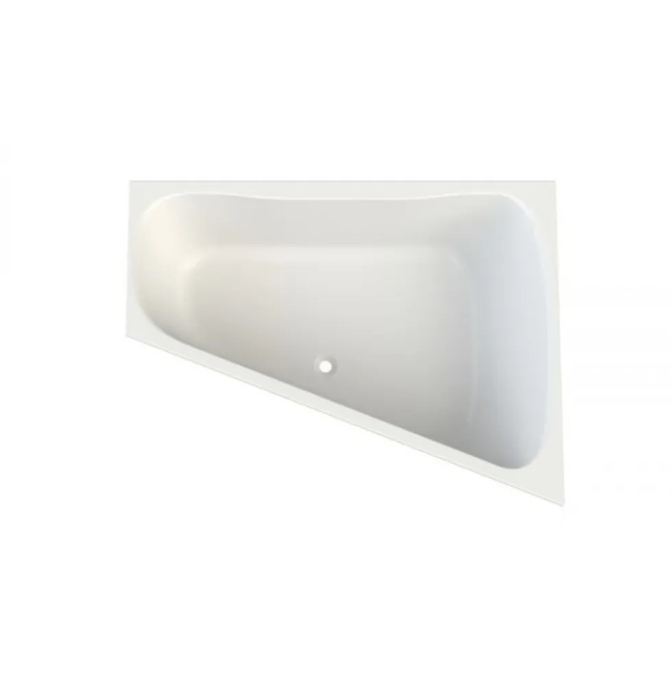 Baignoire asymétrique trapèze à encastrer - 170x120 cm - Garbo LEDA