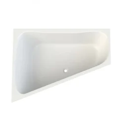 Baignoire asymétrique trapèze à encastrer - 170x120 cm - Garbo LEDA