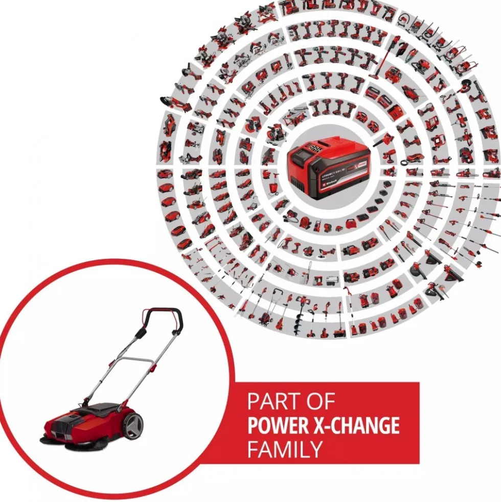 Balayeuse sans fil TE-SW 18/610 Li-Solo - Power X-Change EINHELL