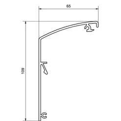 Bandeau de finition Win Slide 2 pour volets coulissants - longueur 3 m MANTION