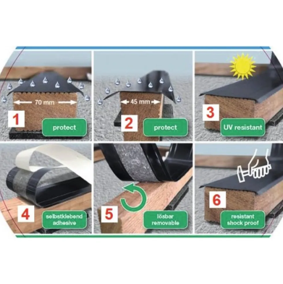 Bande d'étanchéité - pour construction terrasses - auto adhésive SPAX