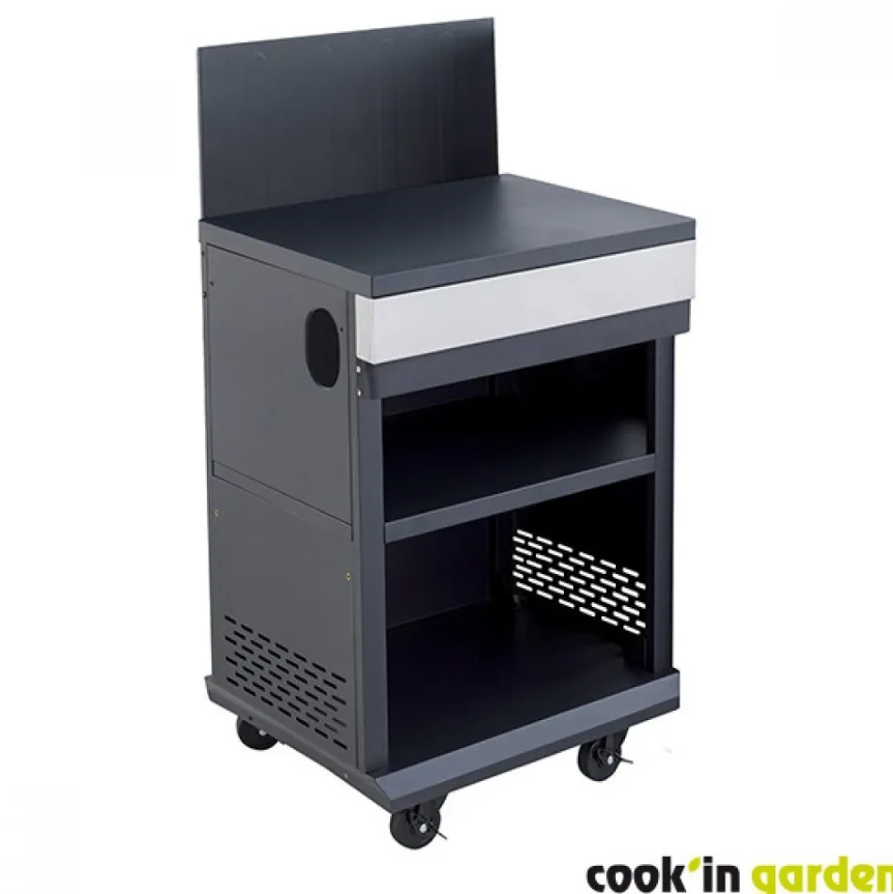 Barbecue gaz 3 brûleurs + desserte - FIDGI 3 COOK IN GARDEN